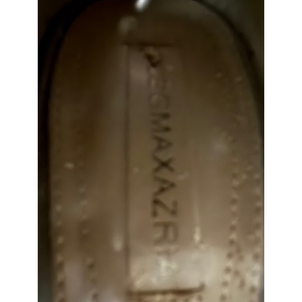 BCBGMAXAZRIA Taupe Leather Eyelet Peep Toe Stiletto Ankle Boots 8M - Picture 4 of 8